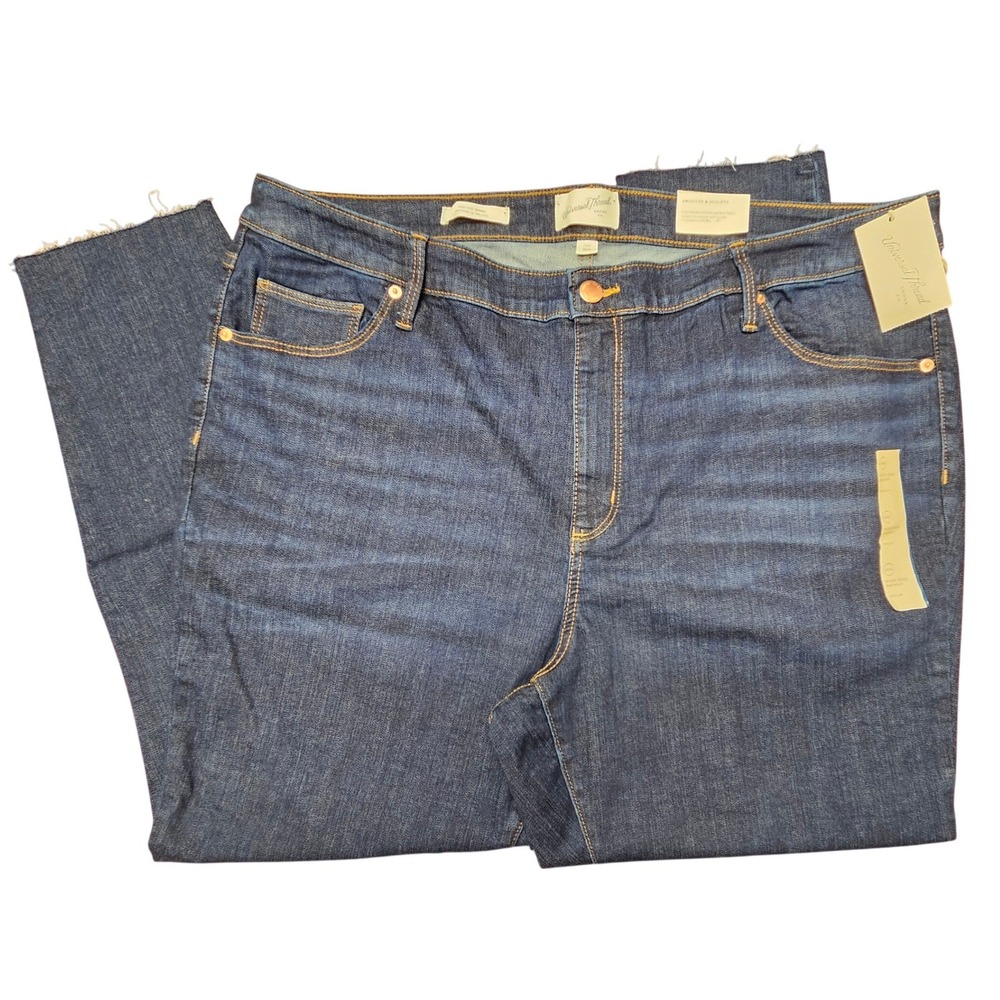 Universal Thread High Rise Skinny Jeans 24W Dark Wash‎ Stretch Denim Plus Size